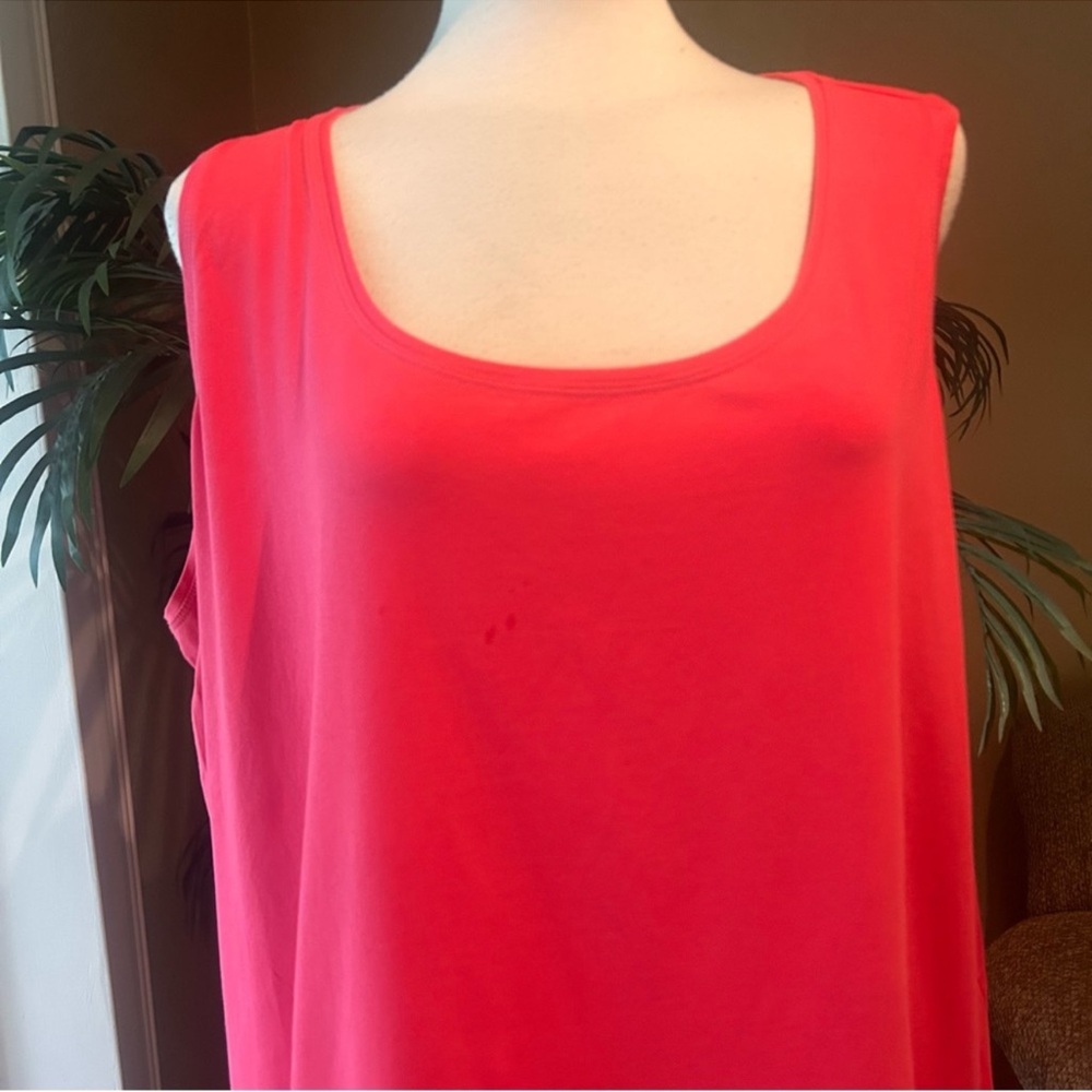 🇺🇸 Catherine’s Pink Sleeveless Scoop Neck Top, Size 4X